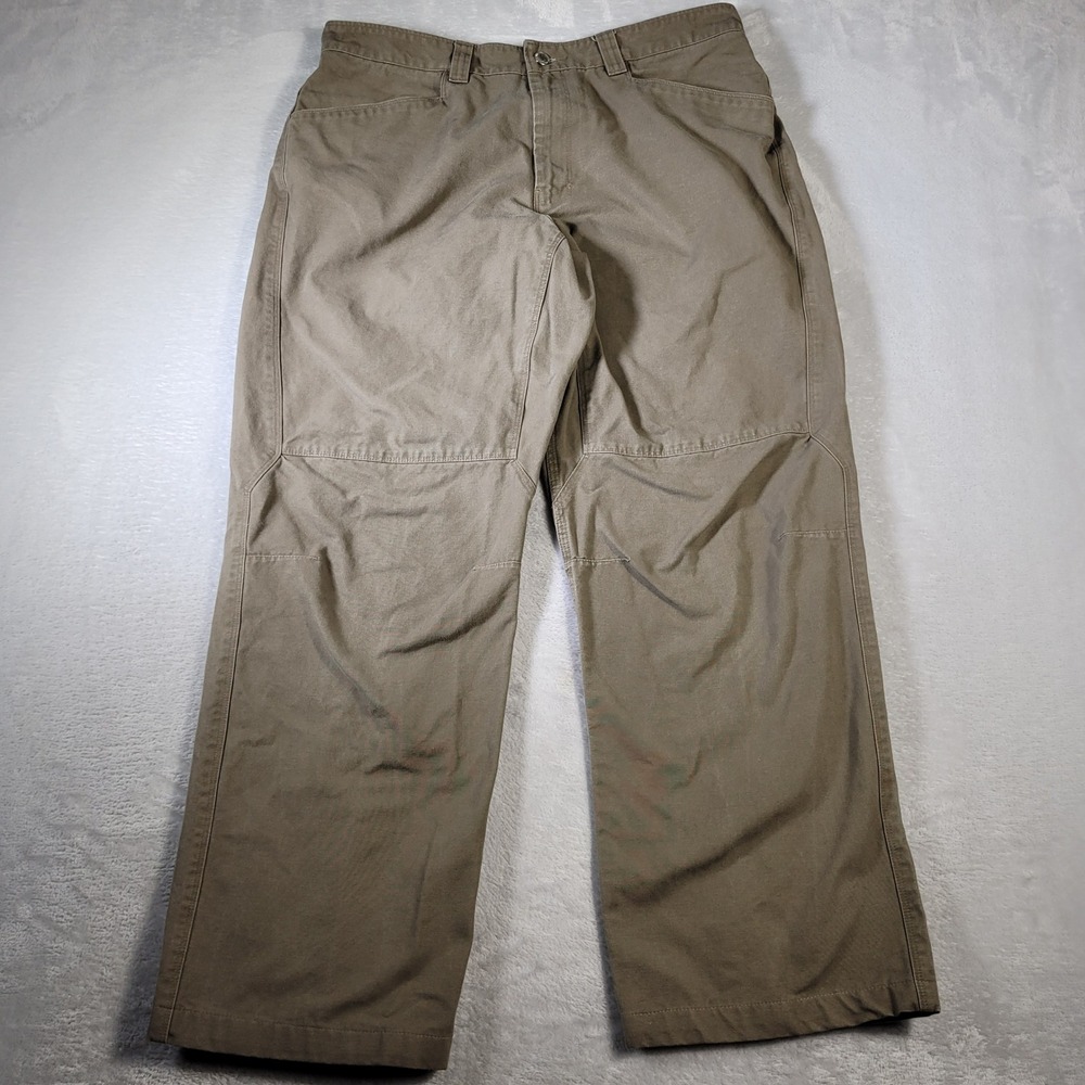 Arc'teryx Canvas Pants Mens 34x29.5 Brown Articulated Knee Outdoor Gorpcore